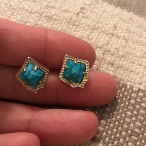 Kendra Scott turquoise stud earrings